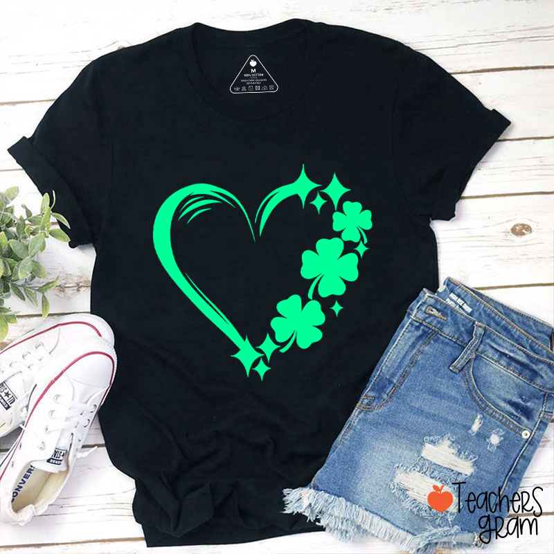 Heart Clove Teacher T-Shirt