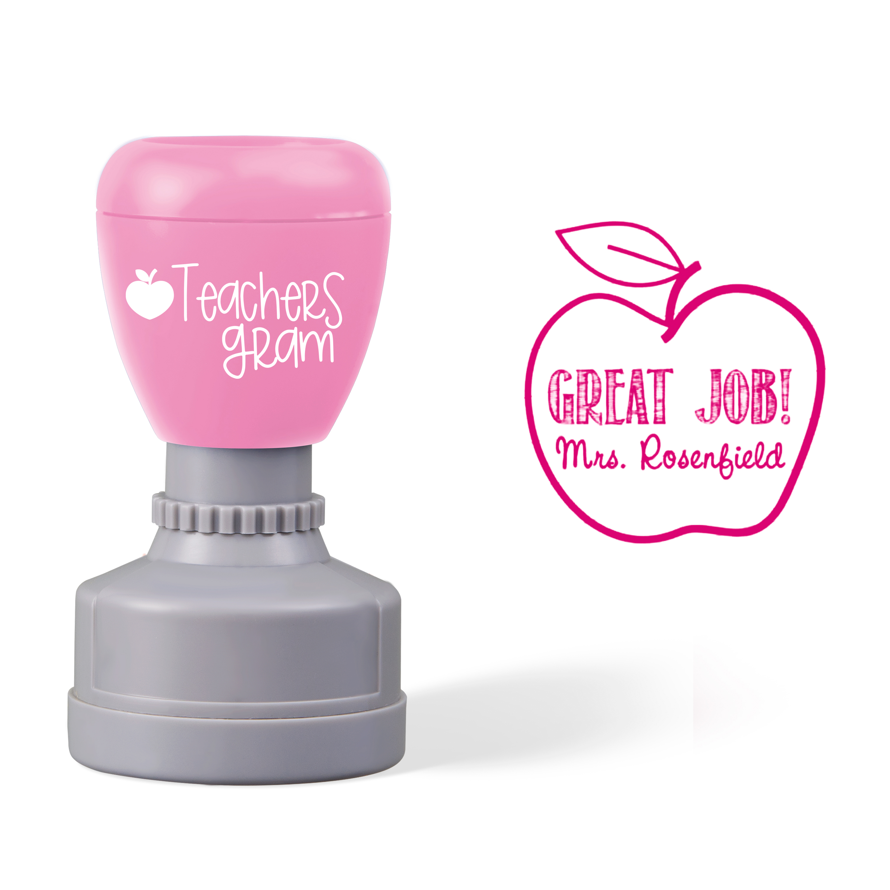 Personalized Name Great Job Teacher Stamp