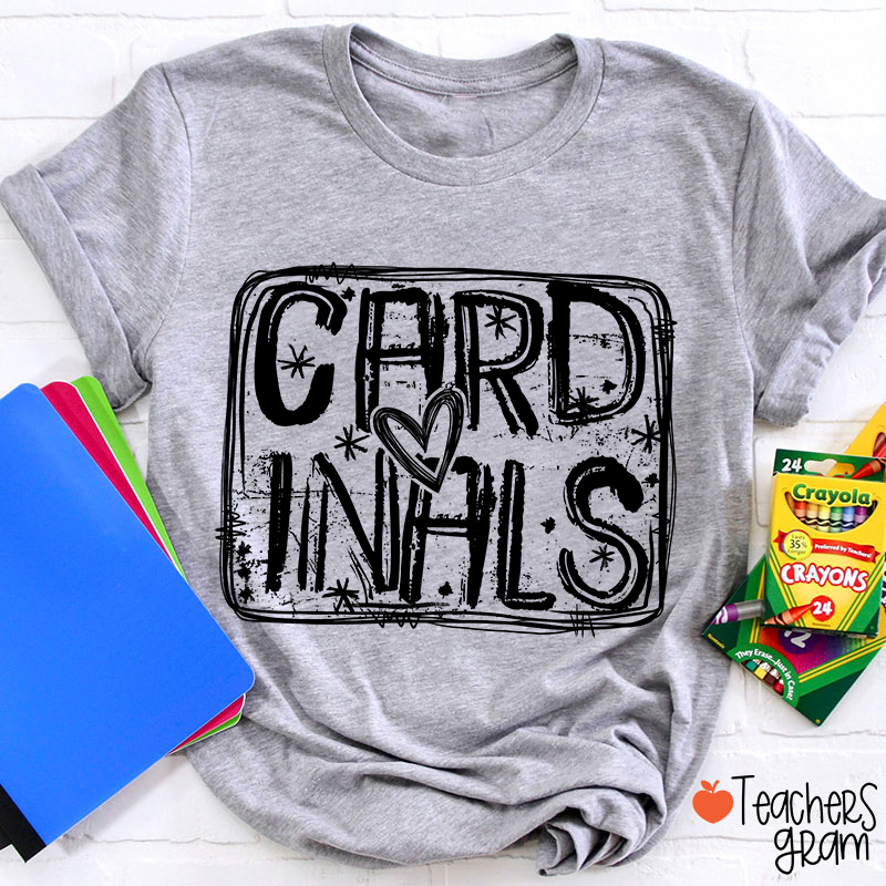 Personalized Mascot Graffiti Spirit Game Day Teacher T-Shirt