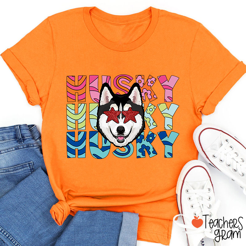 Personalized Mascot Starry Eyes School Spirit Teacher T-Shirt