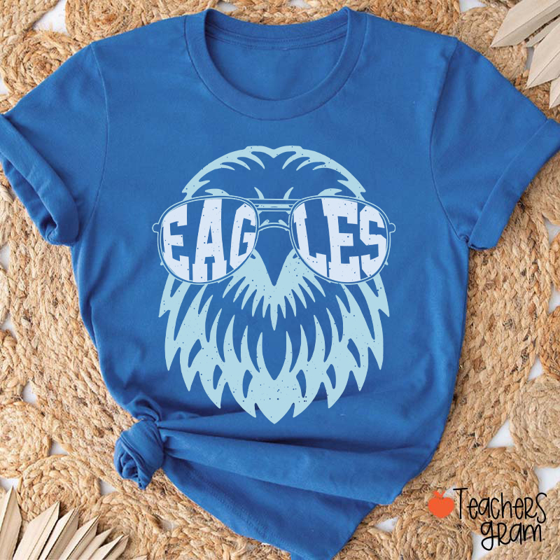 Personalized Glasses Mascot School Spirit Teacher T-Shirt