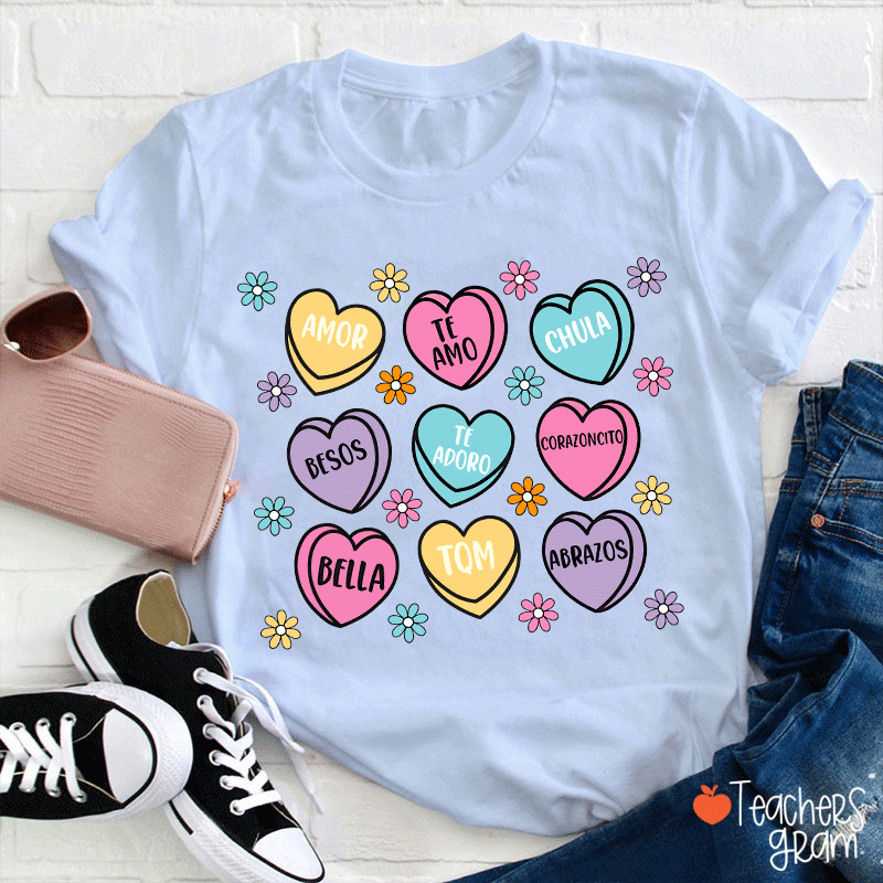 Amor Teamo Chula Spanish Teacher T-Shirt
