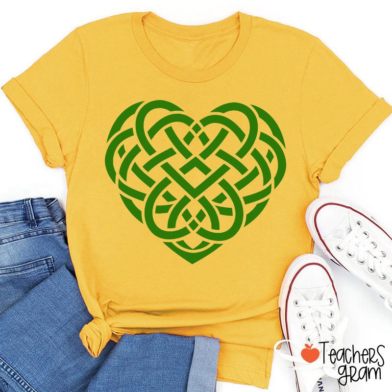 Celtic Heart St. Patrick's Day Teacher T-Shirt