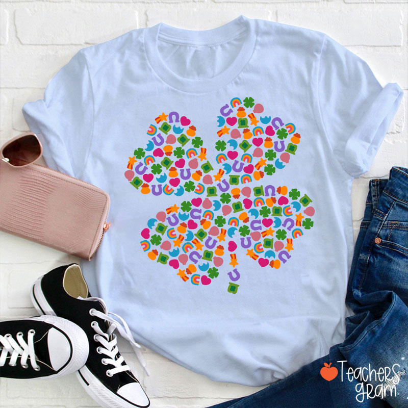 Lucky Charms Shamrock Teacher T-Shirt