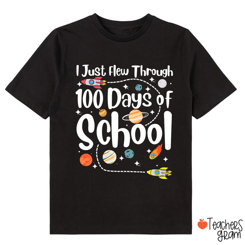 I Just Flew Through 100 Days Of School Class T-Shirt Sale-Teachersgram