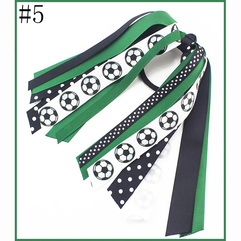 Soccer Ponytail Streamer Hair Ties