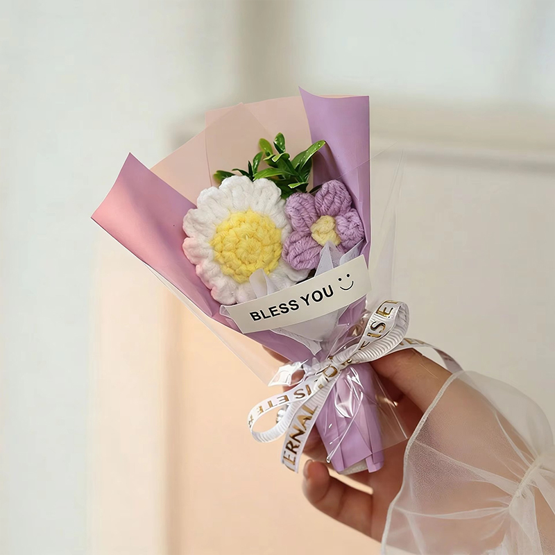 Sunflower Knitted Wool Bouquet