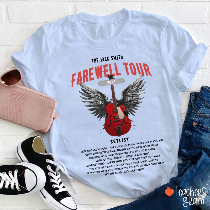 Personalized Retirement Funny Music-themed Teacher T-Shirt