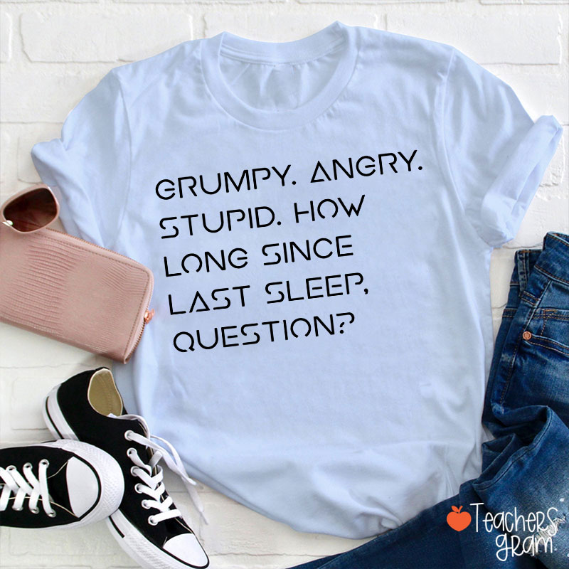 Grumpy Angry Stupid Teacher T-Shirt