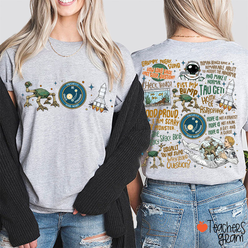 Stone Amaze Teacher Two Sided T-Shirt