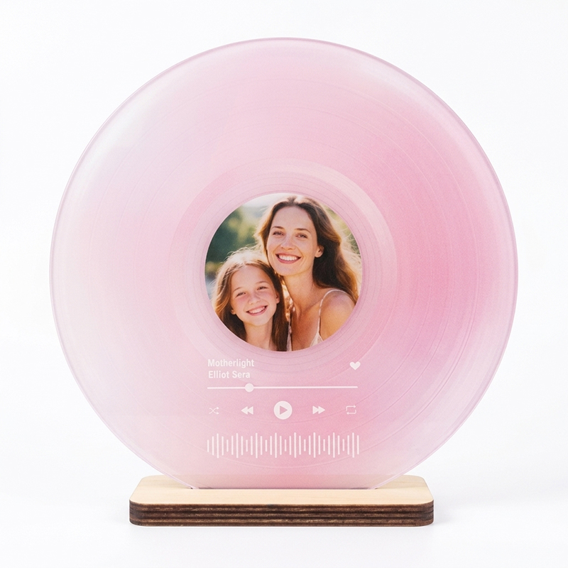 Personalized Photo Record Ornament