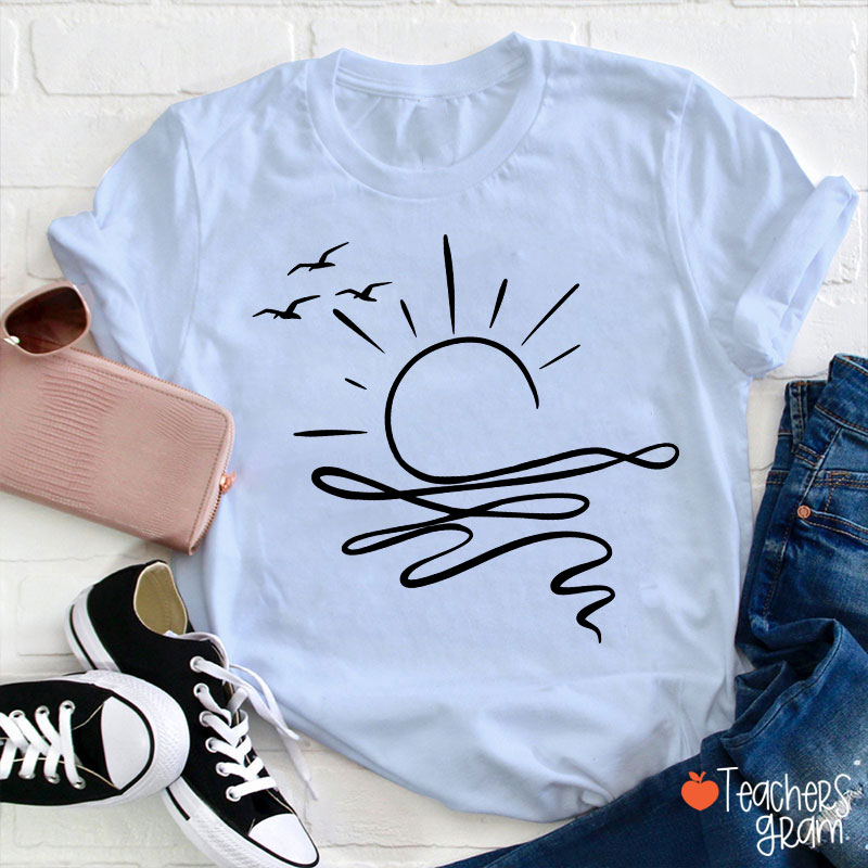 Comfort Colors Sun Ocean Teacher T-Shirt