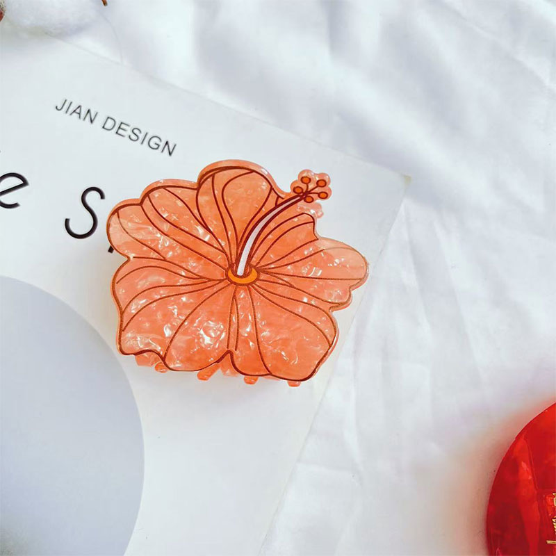 Hawaiian Flower Teacher Hair Clips