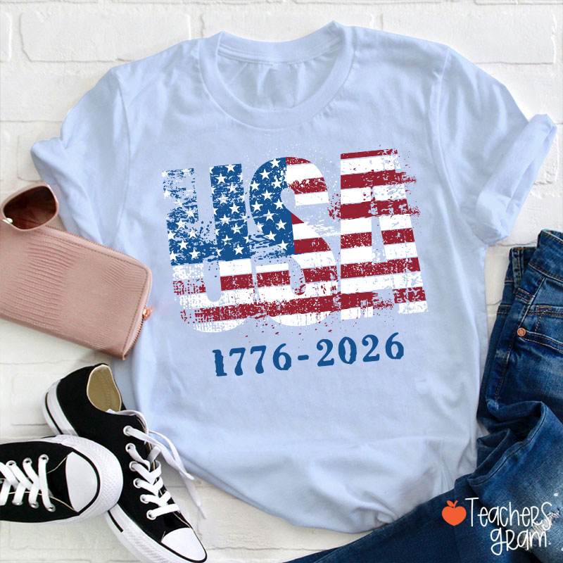 USA 1776-2026 Teacher T-Shirt