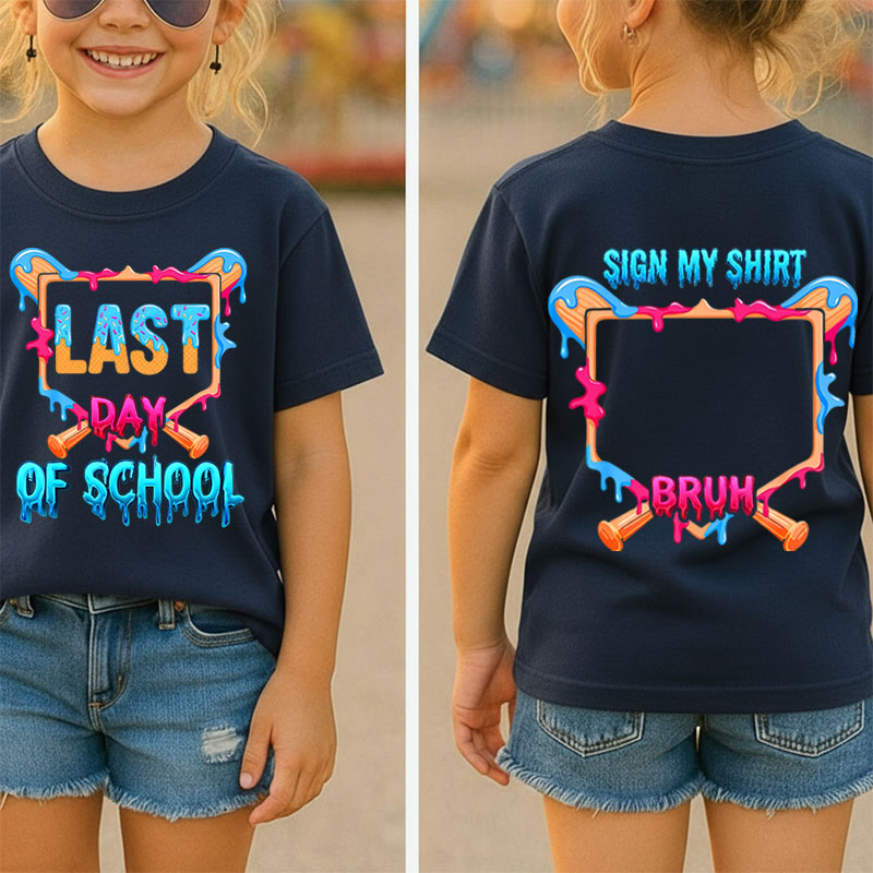 Ice Cream Last Day Of School Class Two Sided T-Shirt