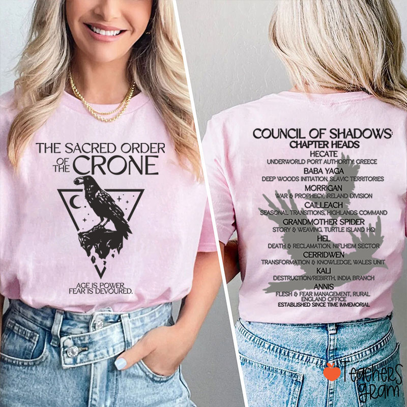 The Sacred Order Of The Crone Teacher Two Sided T-Shirt