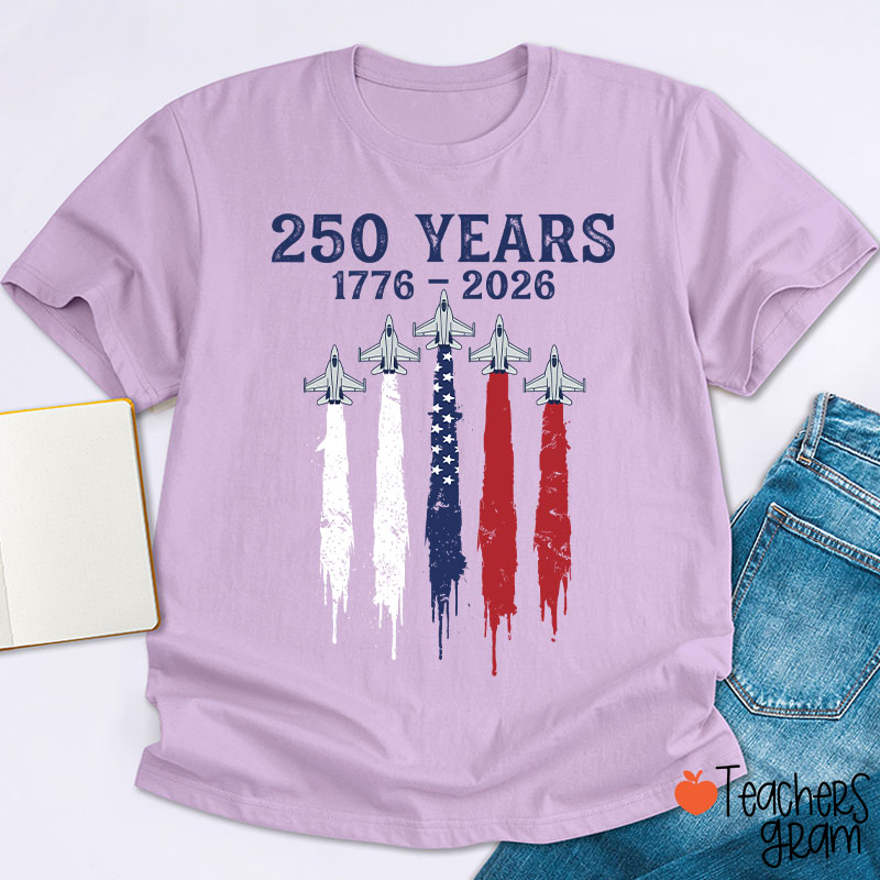 Patriotic Jet Fighter Teacher T-Shirt