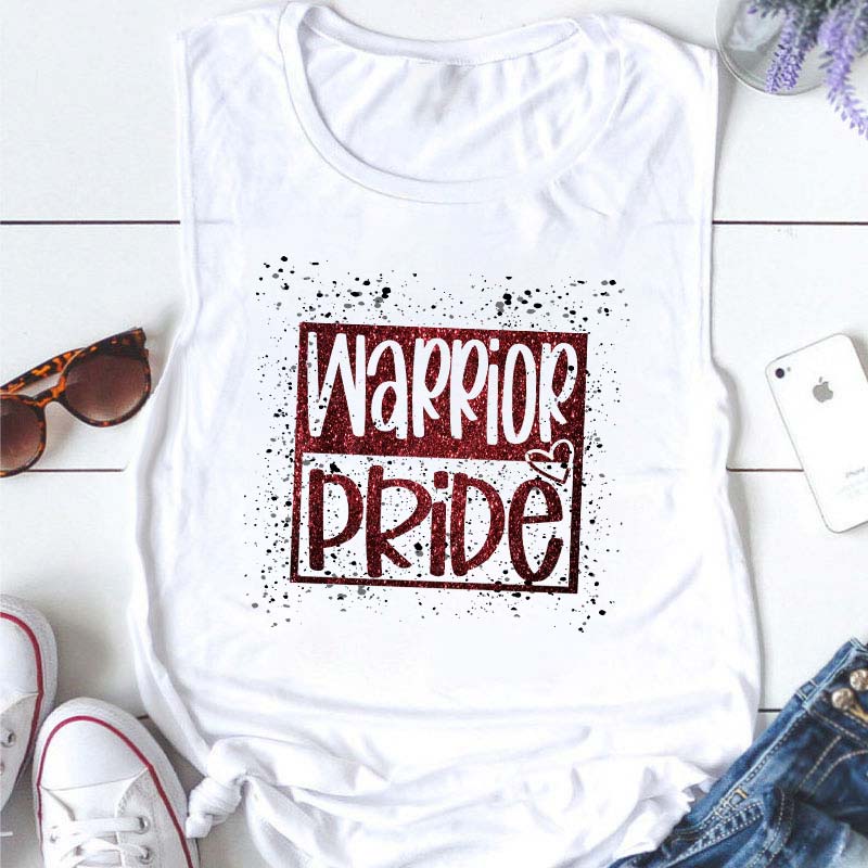 Personalized Mascot Confetti And Glitter Teacher Tank Top