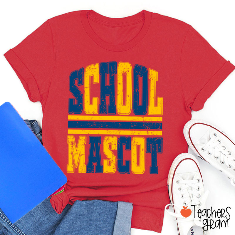 Personalized Sport Distressed Striped Teacher T-Shirt