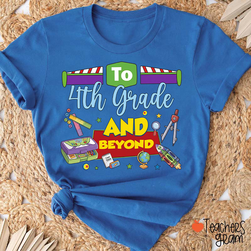 Personalized Grade Teacher Story Beyond Teacher T-Shirt