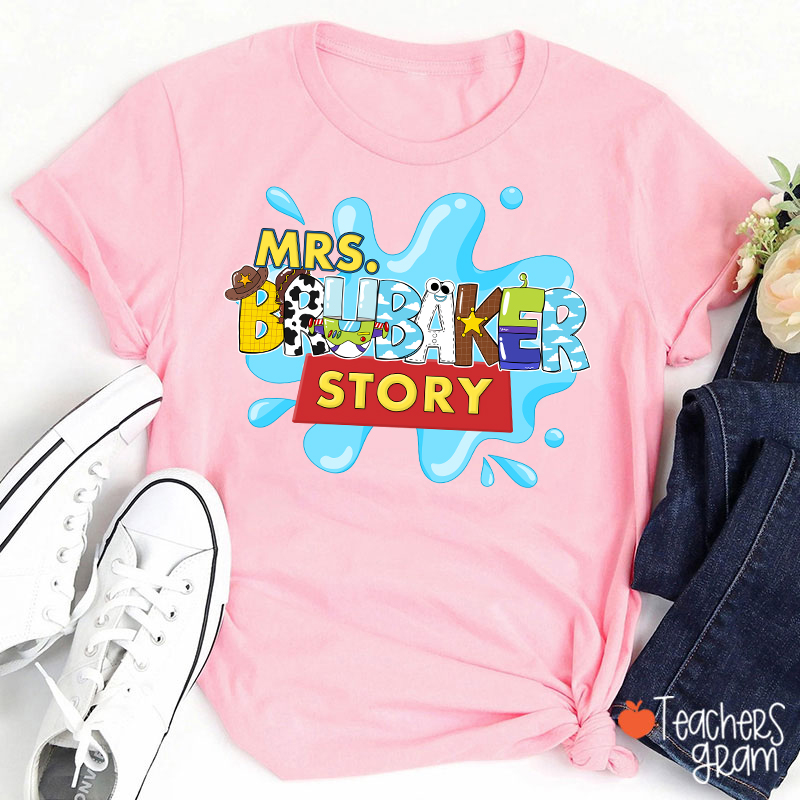 Personalized Name Your Story Teacher T-Shirt