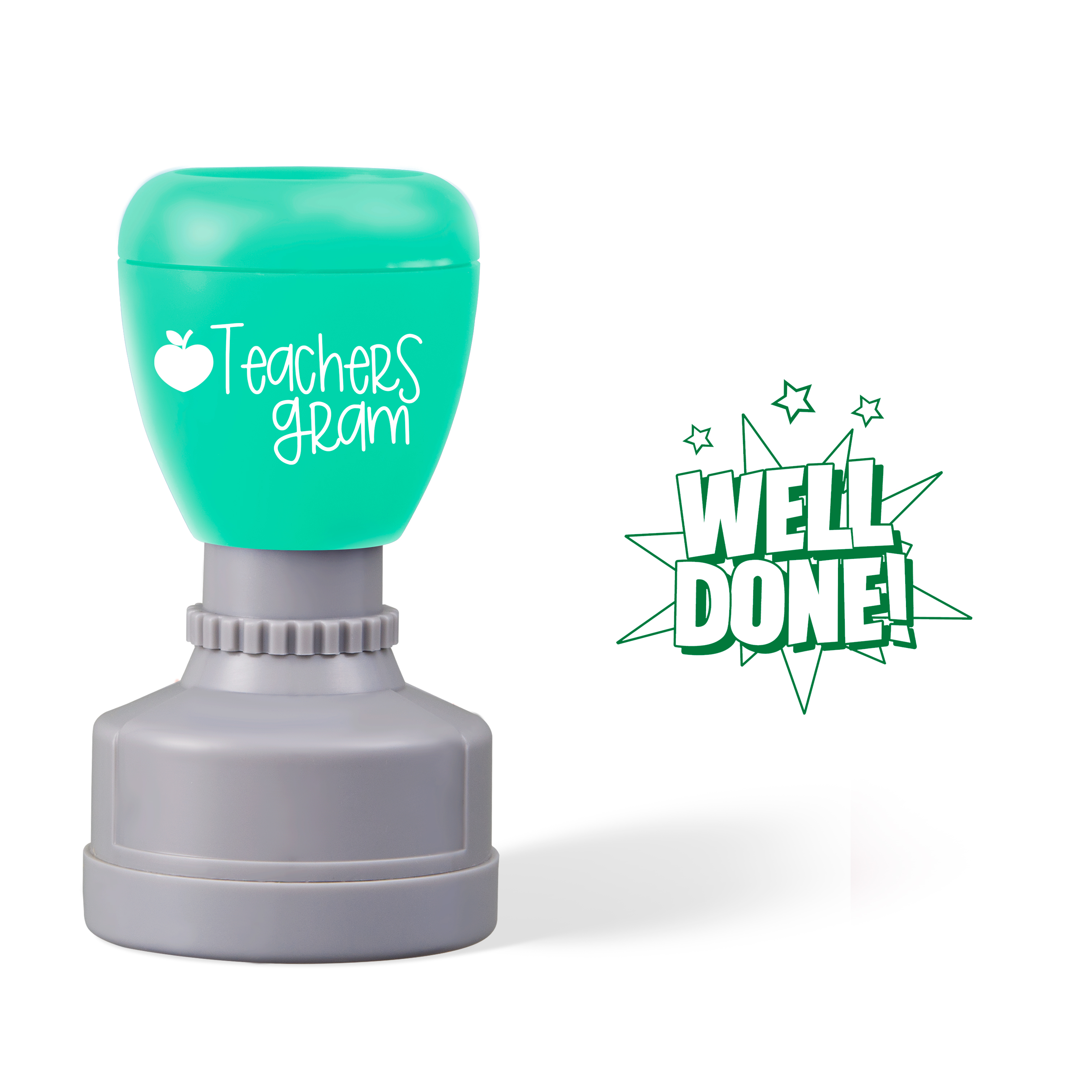 Well Done Star Teacher Stamp