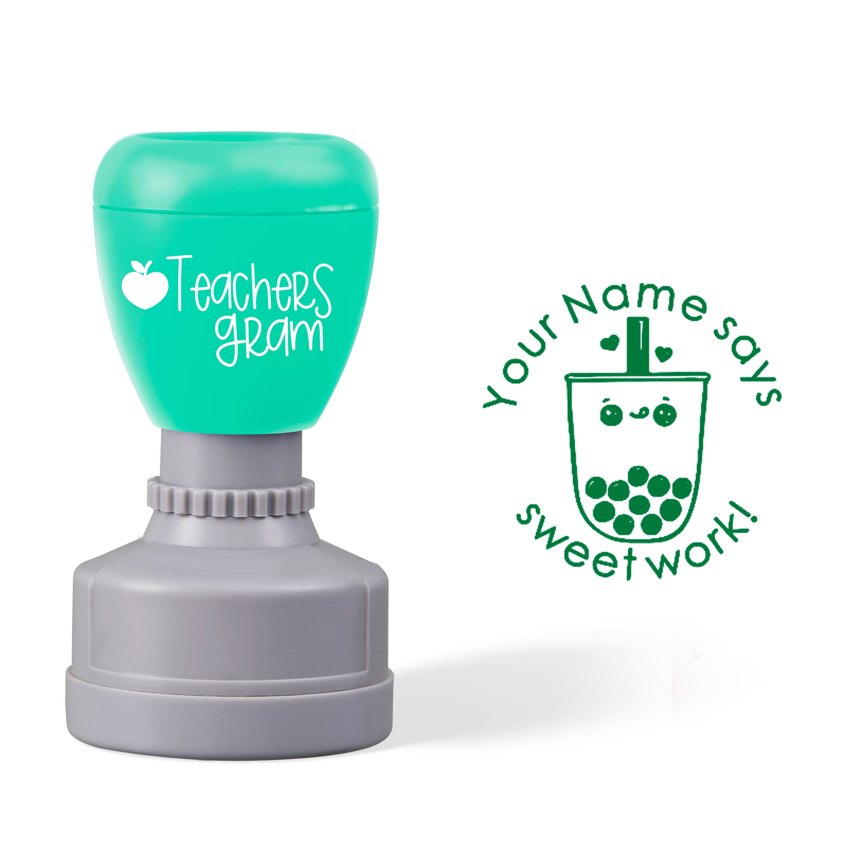Personalized Sweet Work Teacher Stamp
