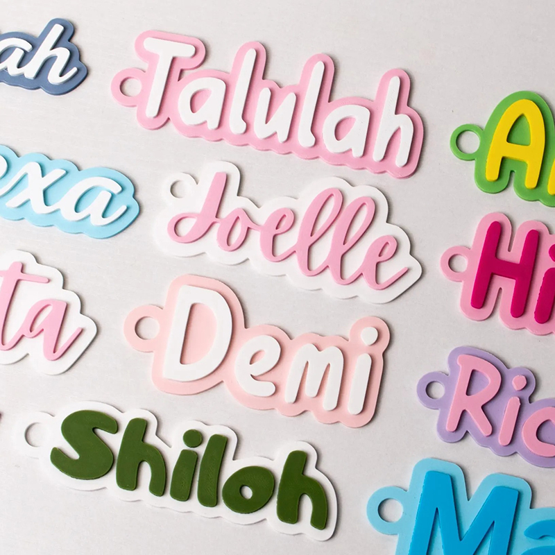 Personalization 3D Printed Name Tags