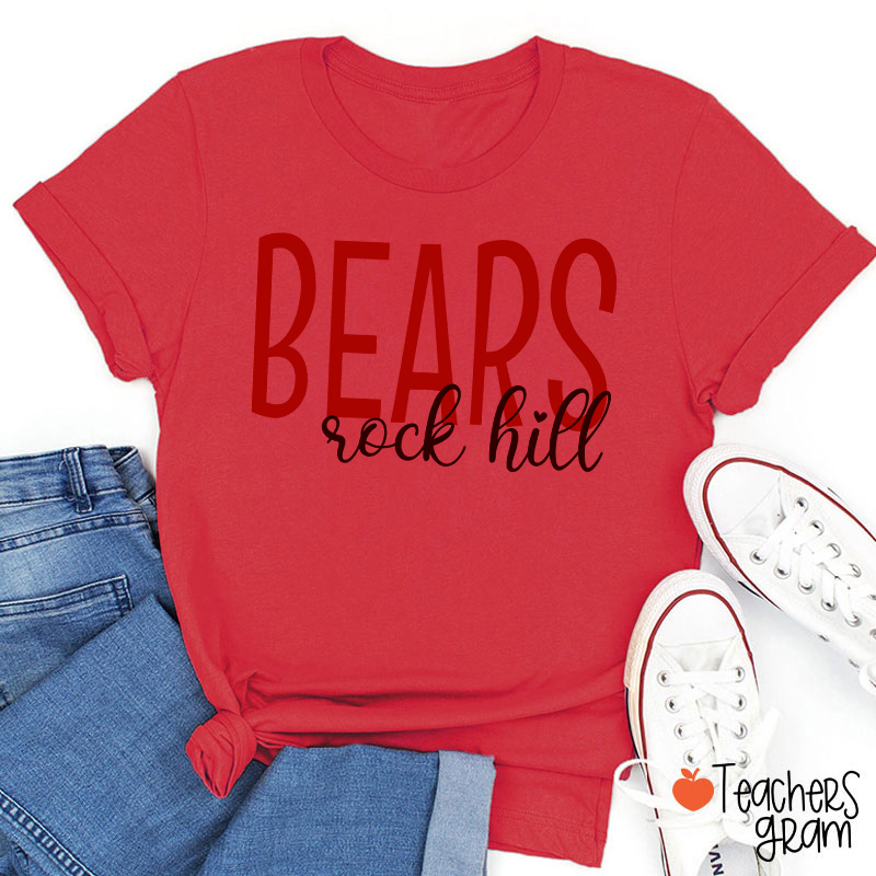 Personalized Mascot And Town School Team Spirit Teacher T-Shirt