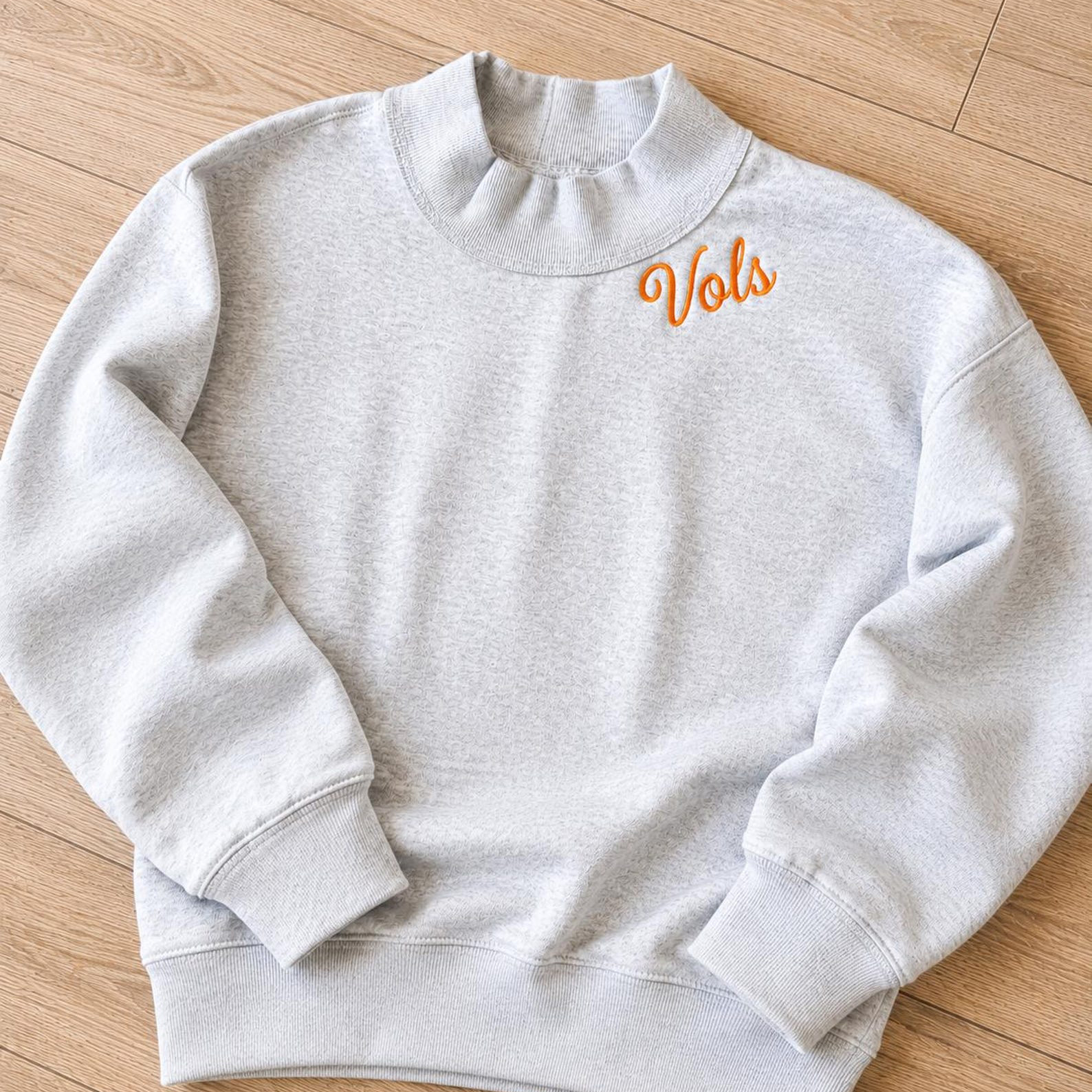 Personalized Name Embroidered Collar Mockneck