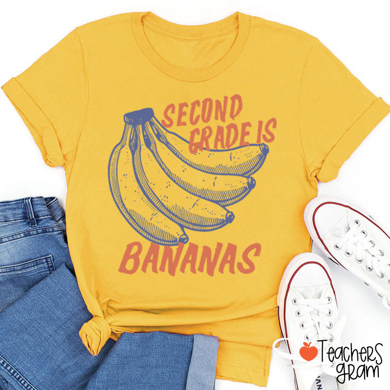 Personalized Grade Bananas Teacher T-Shirt