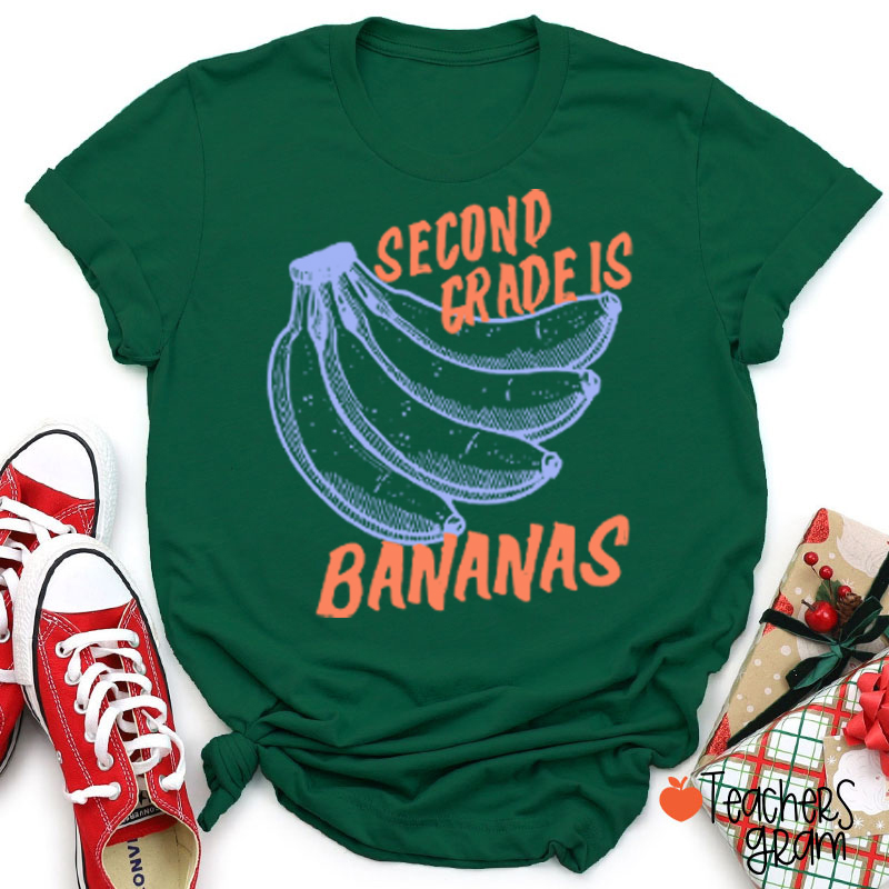 Personalized Grade Bananas Teacher T-Shirt