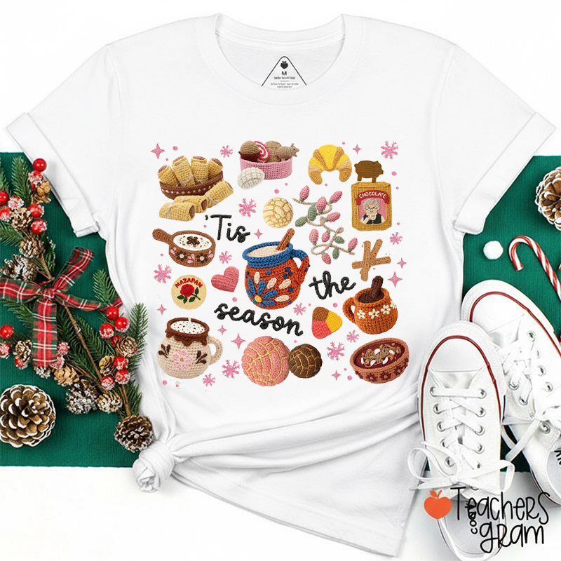 Faux Yarn Tis The Season Spanish Teacher T-Shirt