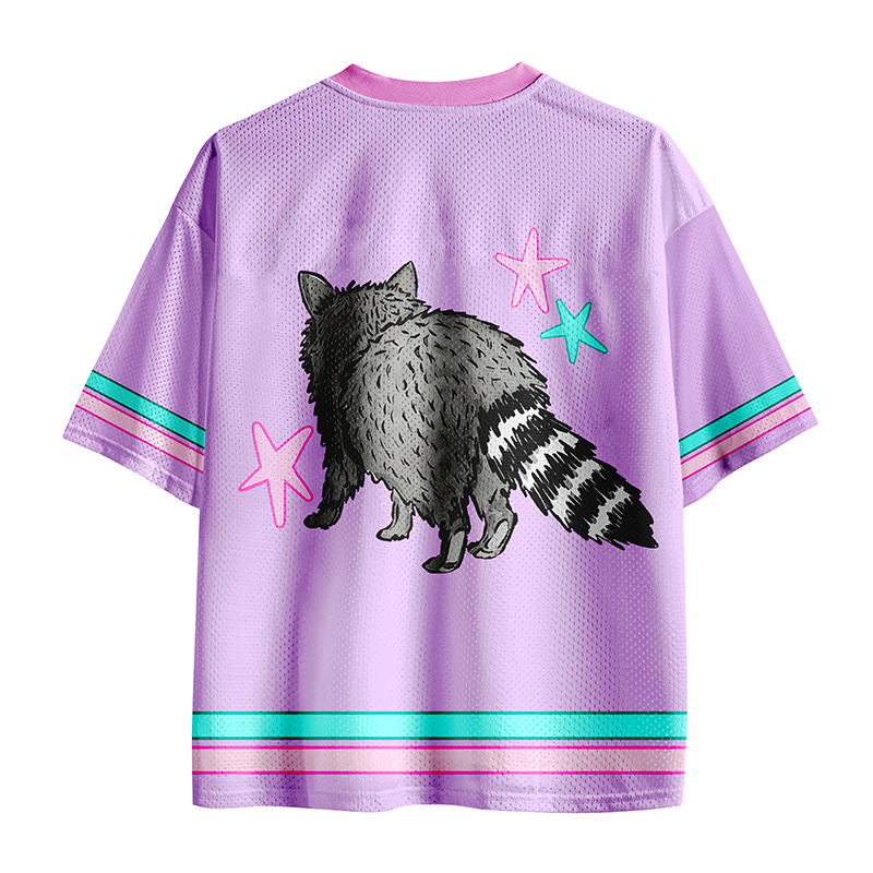 See Ya Soon Raccoon Teacher Mesh Jersey