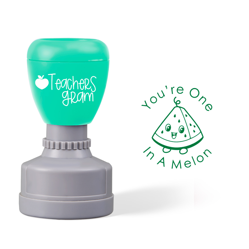 Says Youre One In A Melon Teacher Stamp