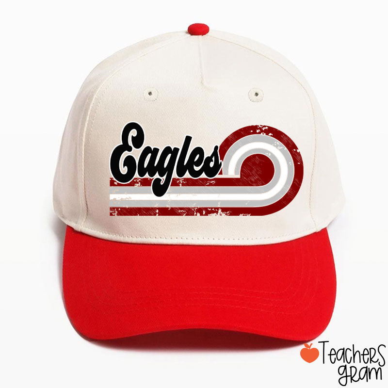 Personalized Retro Mascot School Spirit Teacher Baseball Cap