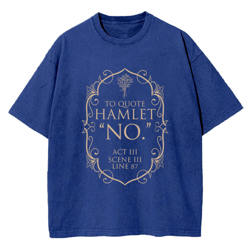 Book Club Shakespeare Teacher Washed T-Shirt