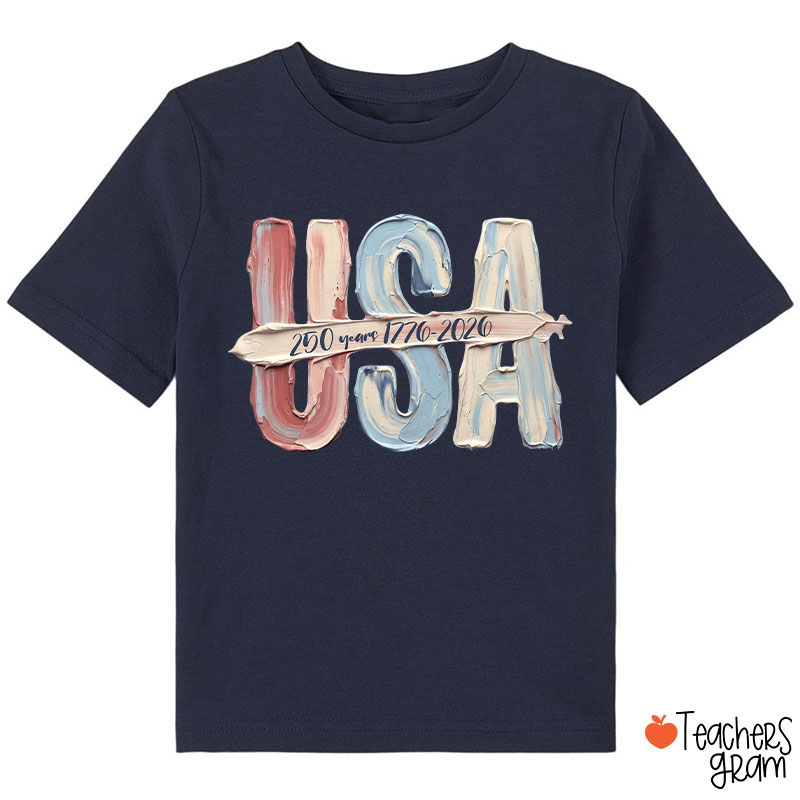 Watercolor USA 250 Years Class T-Shirt