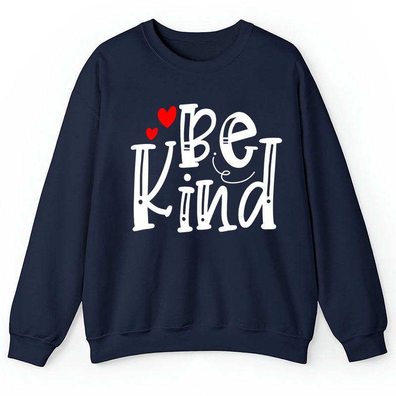 Be Kind Red Heart Teacher Sweatshirt