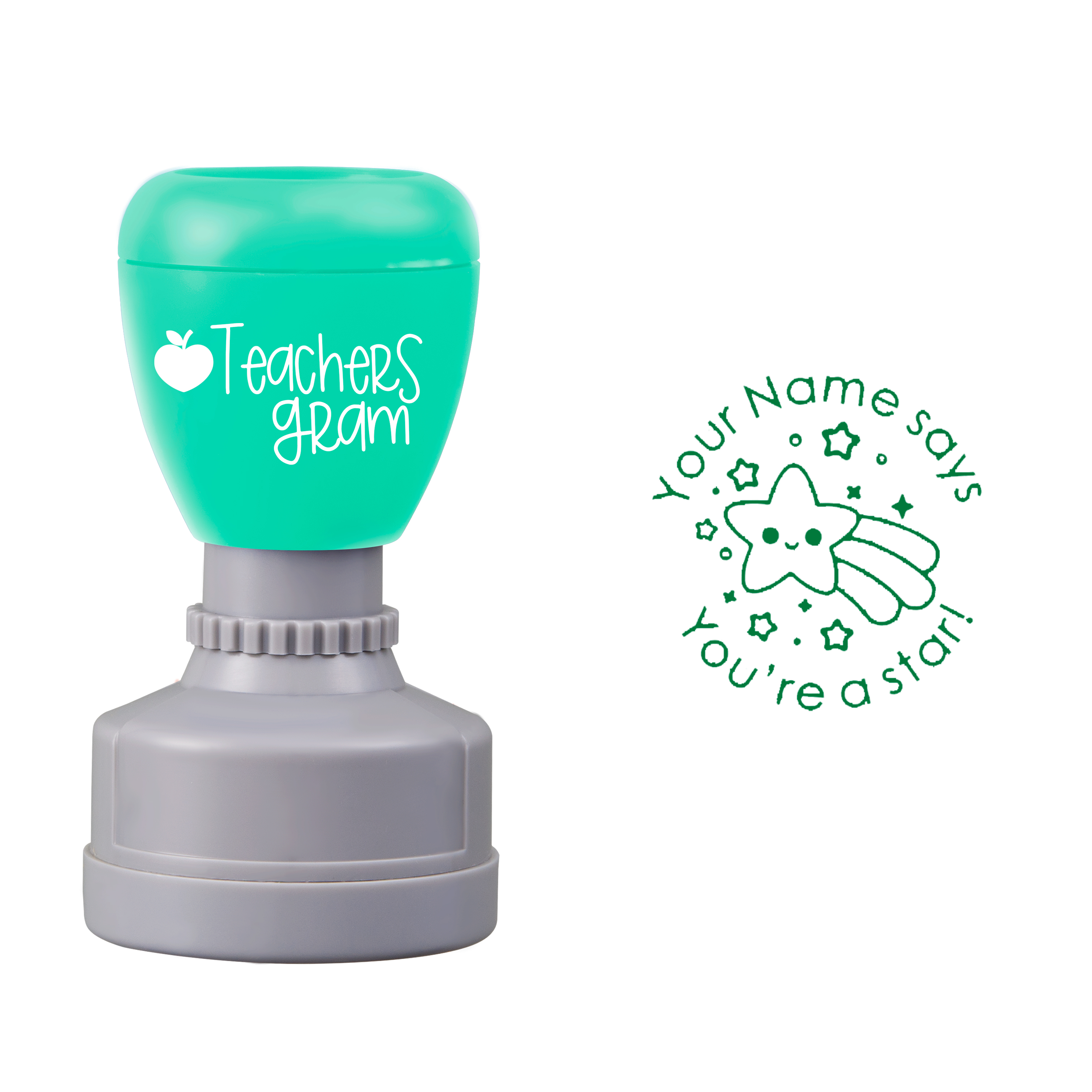 Personalized Name Says You’re A Star Teacher Stamp