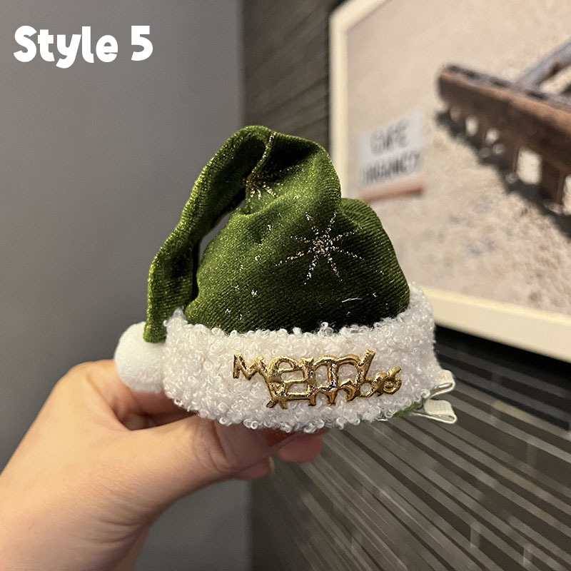 Christmas Hat Teacher Hair Clips