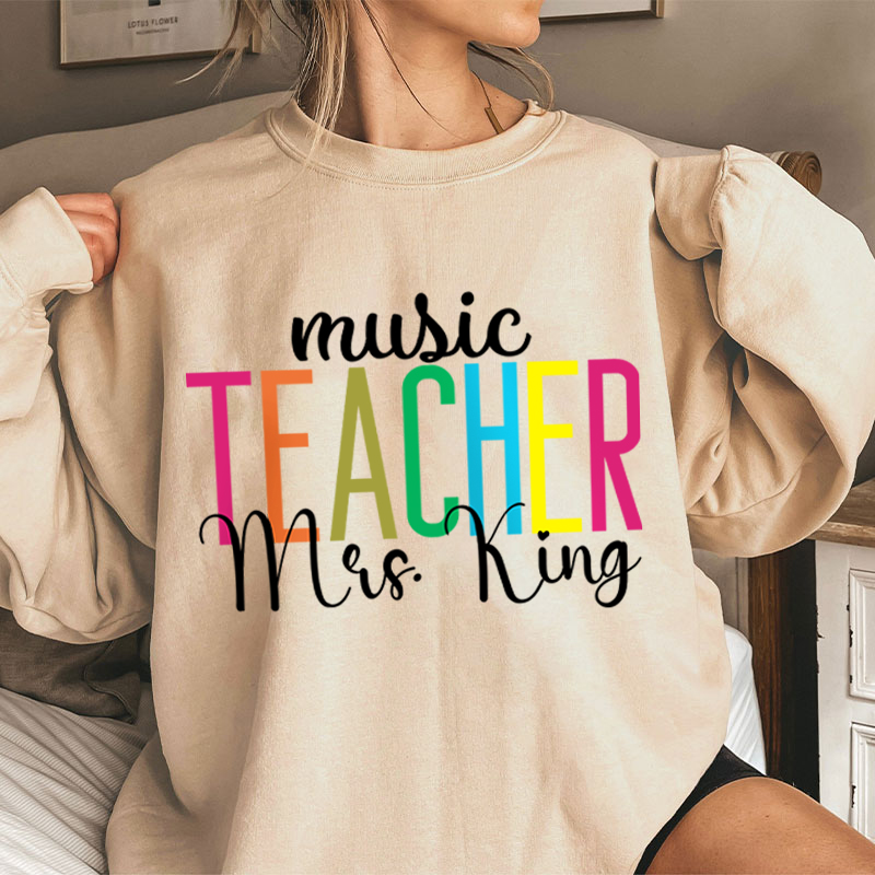 Personalized Back To School Dream Team Teacher Sweatshirt