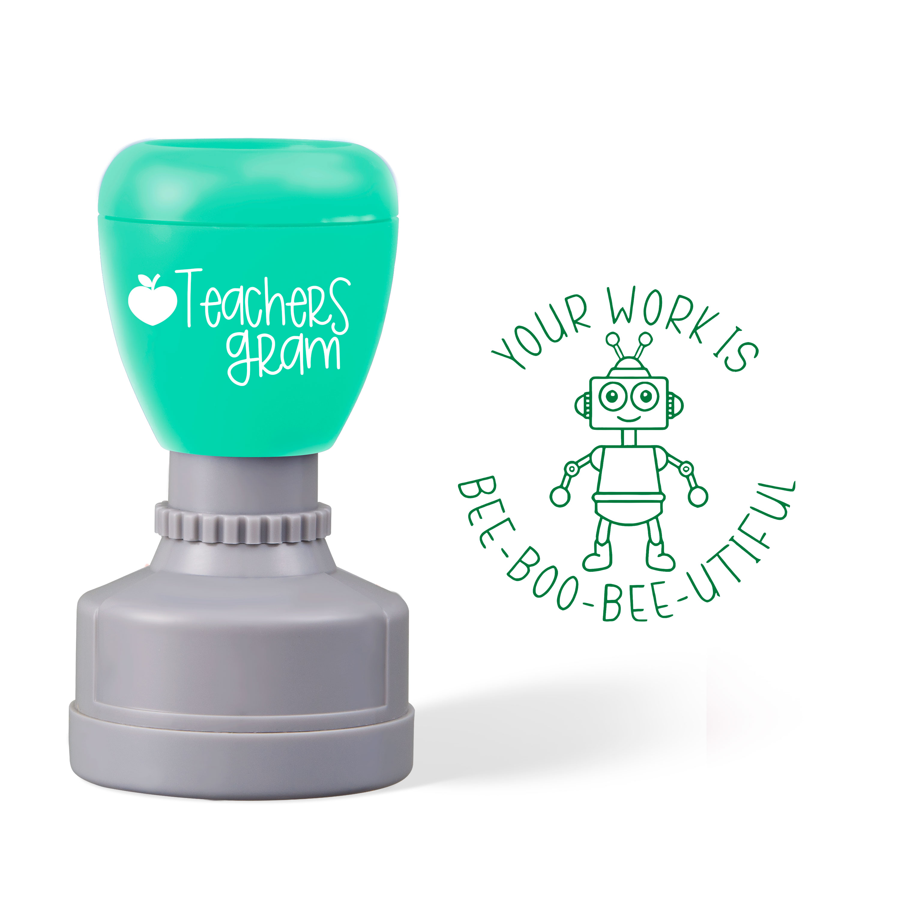 Your Work Is Bee-Boo-Bee-Utiful Teacher Stamp