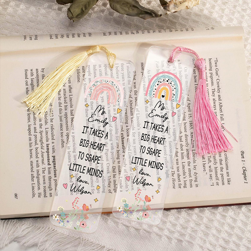 Personalized Appreciation Gift For Teacher Bookmark