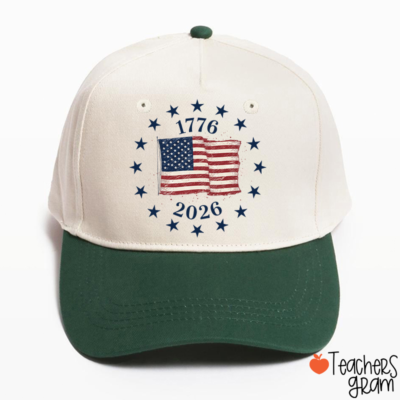 USA Flag 250 Years Teacher Baseball Cap