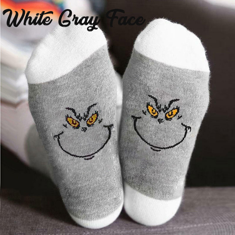 Smiling Ghost Face Teacher Socks