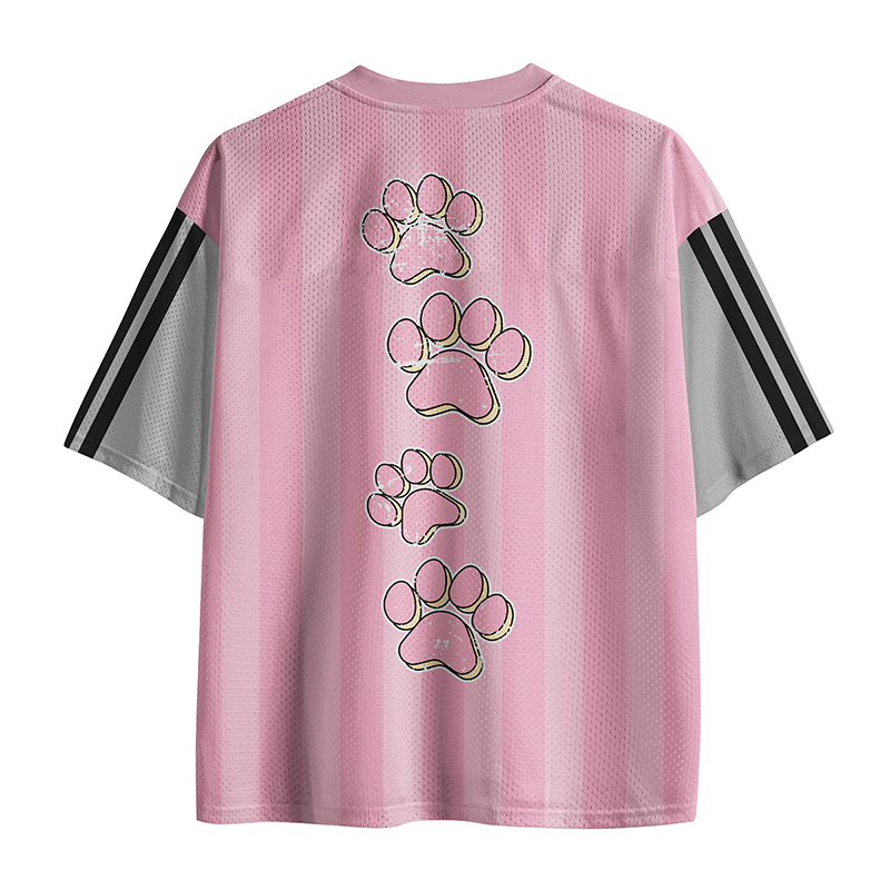 Personalized Mascot Paw Game Day Teacher Mesh Jersey