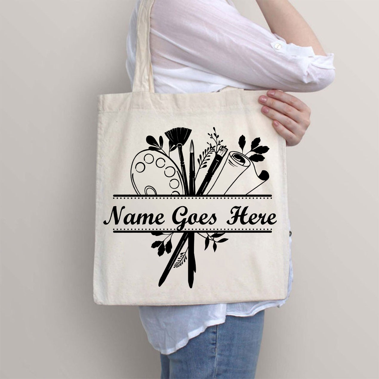 Personalized Art Crew Tote Bag