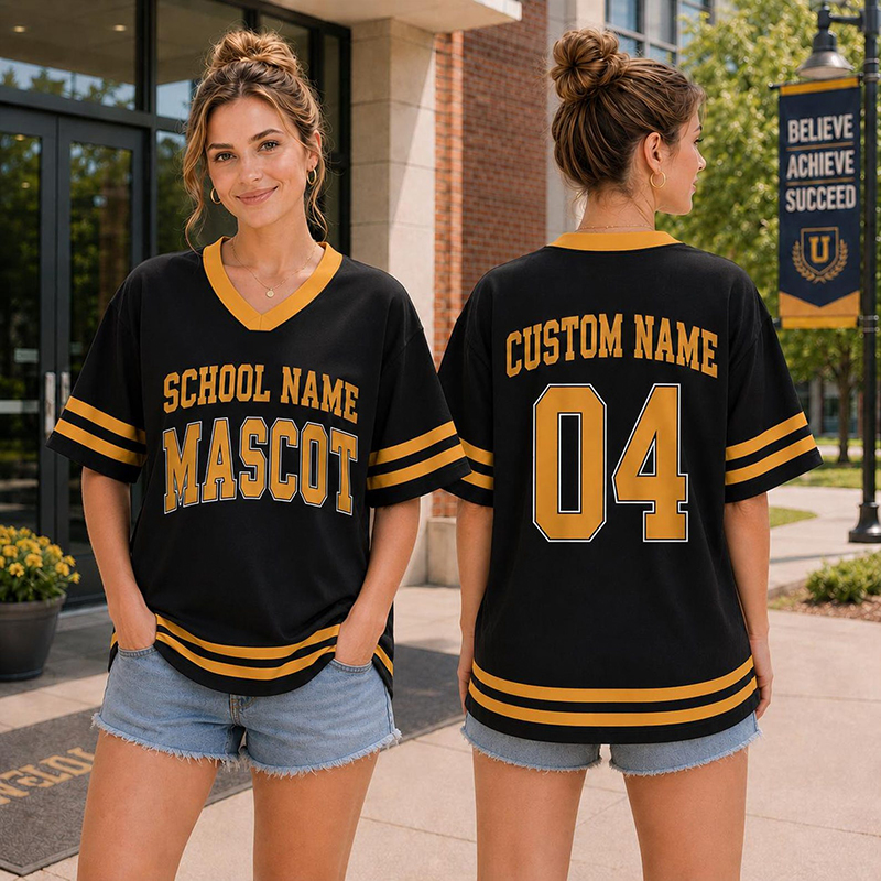 Personalized School Name Mascot Name And Number Teacher Mesh Jersey