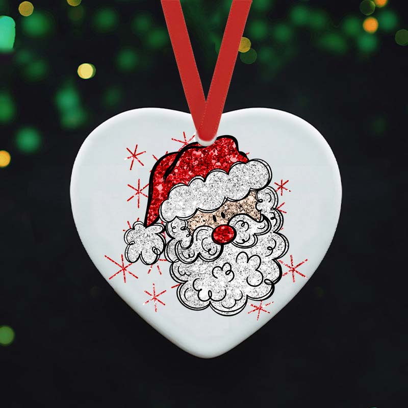 Cute Hands Christmas Tree Teacher Ceramic Christmas Ornament